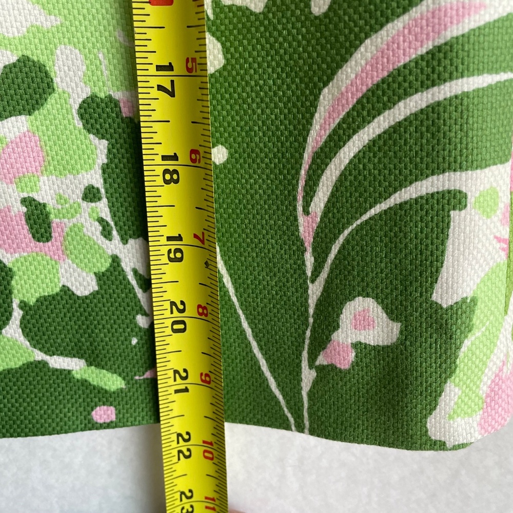 Talbots Lined 100% Woven Cotton Skirt in Pink, Green, and White in Size 14P - Picture 5 of 8